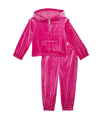 HABITUAL girl Baby Girl's Velour Knit Pants Set (Infant) Dark Pink 12 Months