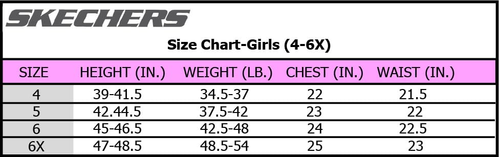 Skechers Girls Pant Set-Ruffle Crew Neck Top and Jogger Bottom| Toddler & 4-6X Sizes in a Variety of Colors (Light Pink, 6)
